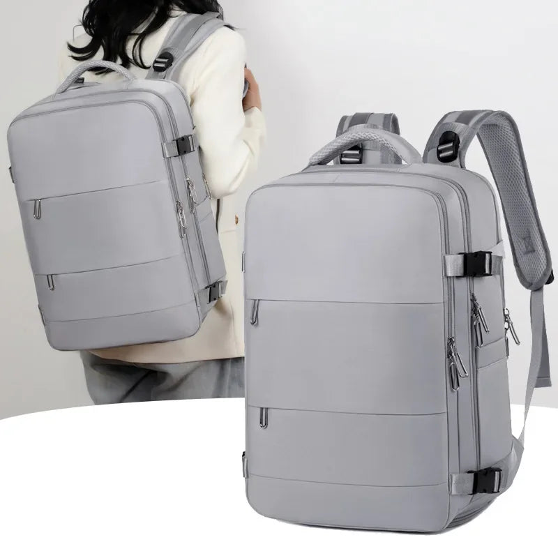 Mummy Bag Nappy Backpack Large Capacity Multifunction Cabin Bag with Shoe Storage Multilayer Separation Waterproof Diaper Bags