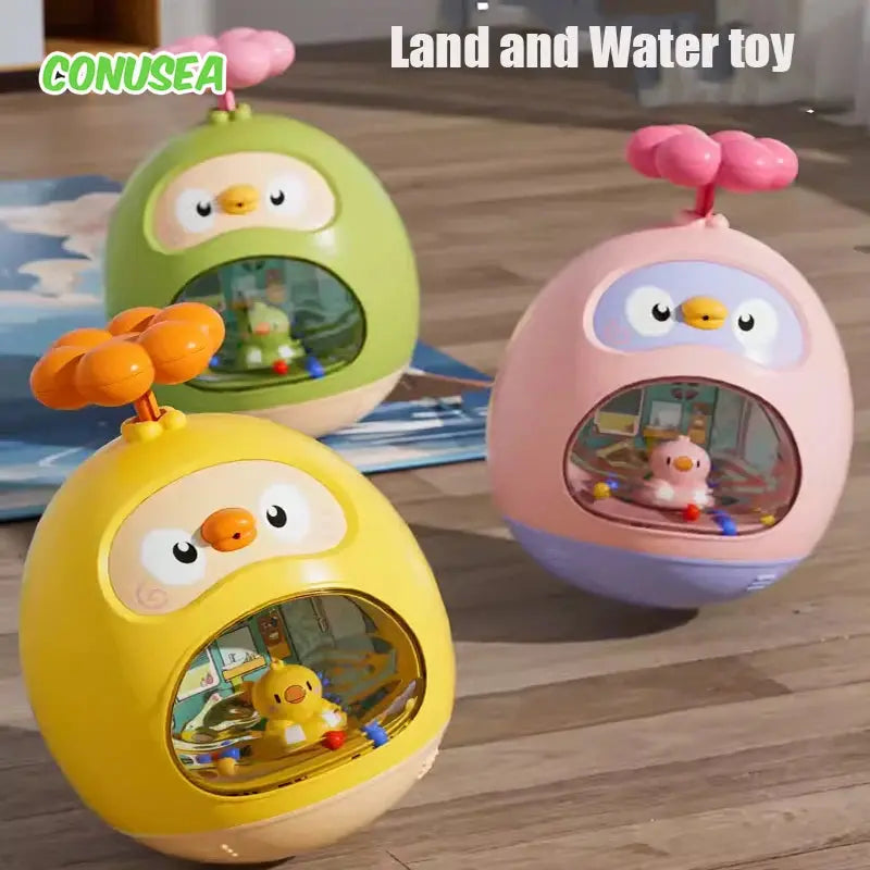 Baby Bath Toy Amphibious Cute Fun Spray Water Tumbler Toy Water Bathtub Pool Beach Kids Baby Toys 12 Months Bathing Bathroom Nova Trendz