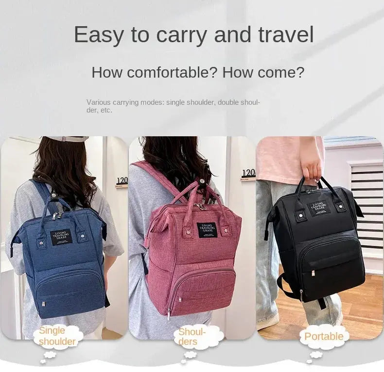 Nappy Backpack Diaper Bag Mummy Large Capacity Bags Mom Baby Multi-Function Waterproof Outdoor Travel Diaper Bags for Baby Care Nova Trendz