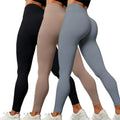 3-Pack High Waist Butt-Lifting Yoga Leggings | High Stretch & Breathable, Ideal for Yoga, Workout, Commute & Loungewear Nova Trendz