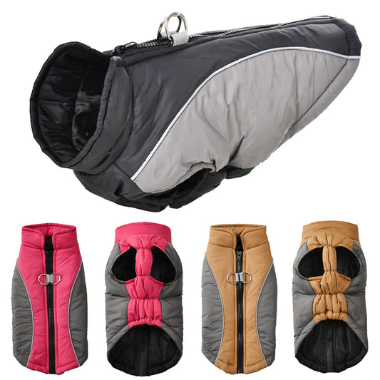 Winter Warm Pet Dog Clothes For Small Dogs Coat Waterproof Reflective Puppy Jacket French Bulldog Outfit Chihuahua Vest Supplies