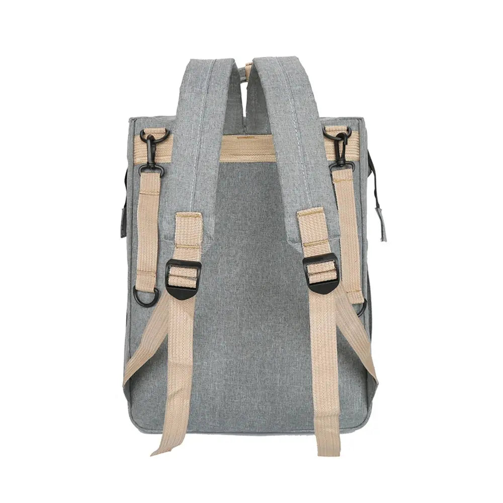 Foldable bed diaper bag with changing station insulated pocket and large capacity Multifunctional Double shoulder mommy bag Nova Trendz