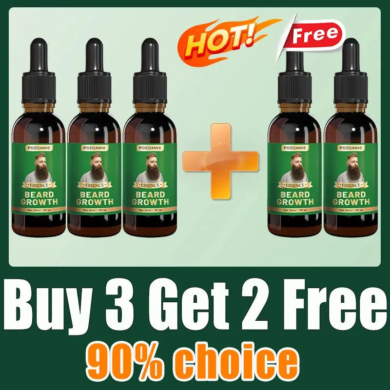 The most effective beard growth essence in 2025, grow a thick beard in 7 days. Chest hair, leg hair, beard and hair growth Nova Trendz