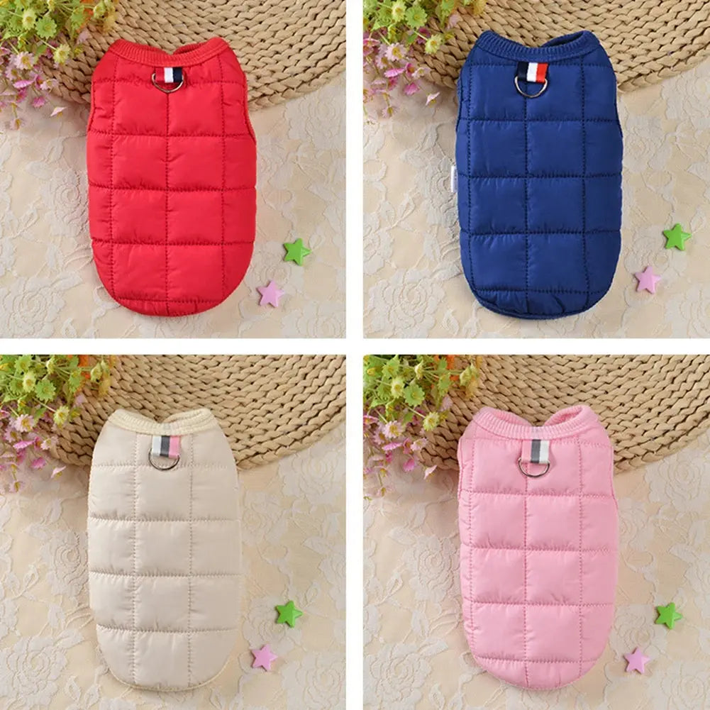 XS-2XL Winter Warm Cotton Dogs Vest Coats For Small Medium Dog Clothing Puppy Kitten French Bulldog Chihuahua Pet Dogs Clothes Nova Trendz