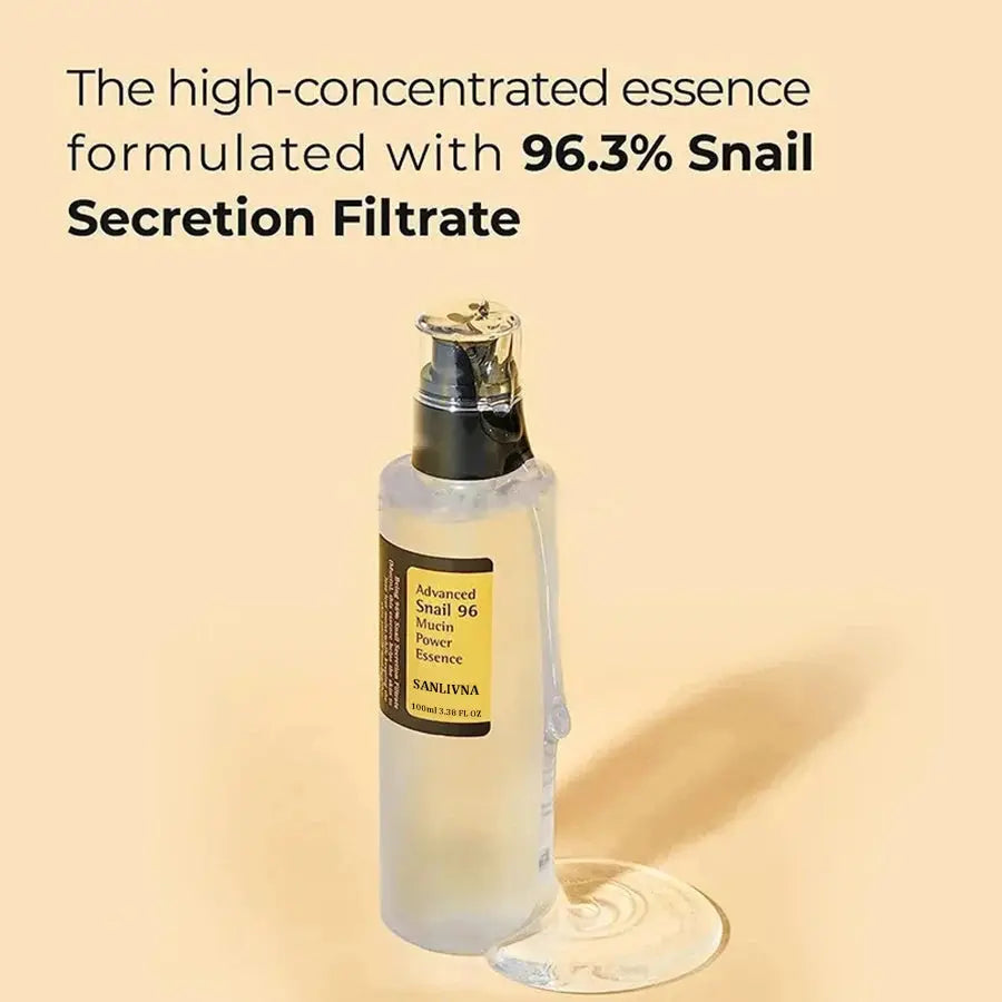 Snail Mucin 96% Korean Skin Care Facial Essence Fading Fine Lines Repair Essence Firming Facial Snail Brightening Anti-Aging Nova Trendz