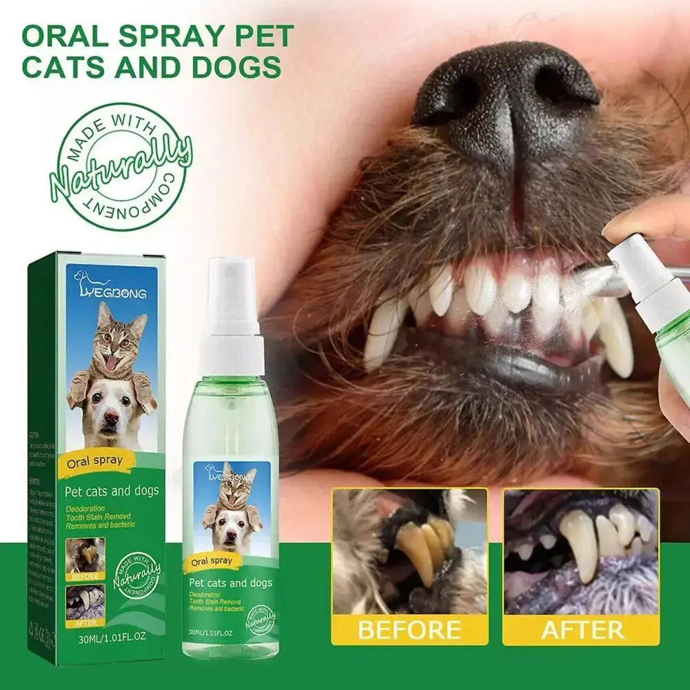 30ml/Bottle Dog Oral Spray Dog And Cat Tooth Cleaning Spray Tooth Spray Dog Oral Spray Pet Breath Freshener Oral Spray Nova Trendz
