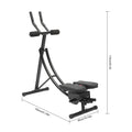 Ab Machine, 150kg/330lbs Weight Capacity, Foldable, Core & Abdominal Exercise Fitness Equipment for Home Gym Nova Trendz