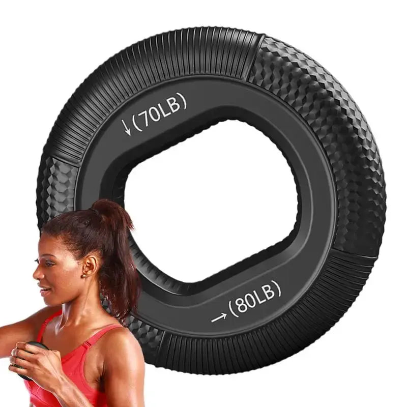 Silicone Adjustable Hand Grip 20-80LB Gripping Ring Finger Forearm Trainer Carpal Expander Muscle Workout Exercise Gym Fitness Nova Trendz