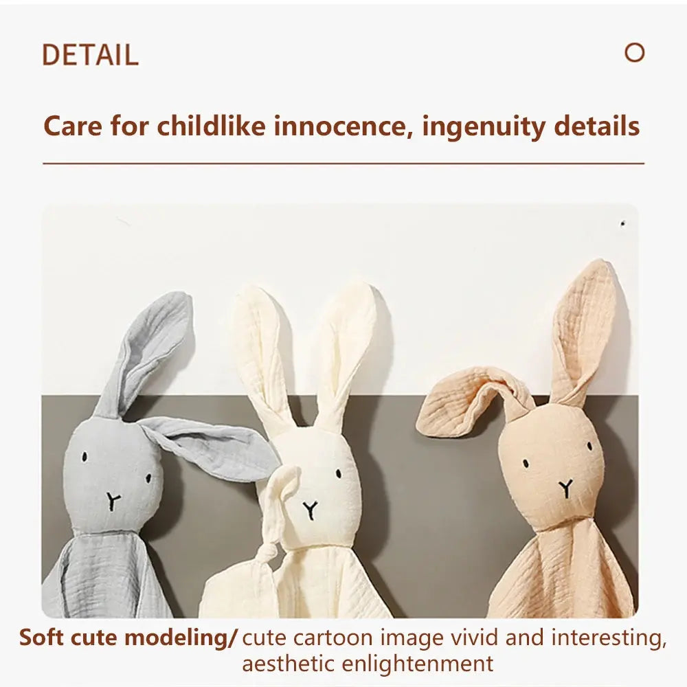 Baby Cotton Muslin Comforter Blanket Soft Newborn Sleeping Dolls Kids Fashion Sleep Toy Soothe Appease Towel Bibs Nova Trendz
