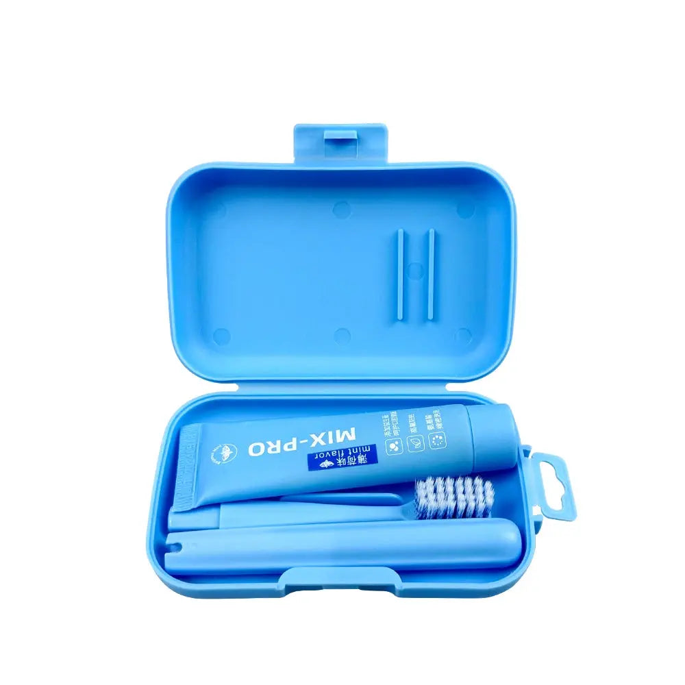 Dental Oral Care Cleaning Kit Portable Toothbrush Toothpaste Case Travel Toothbrush Soft Bristle Adult Tooth Brush Personal Care - Nova Trendz
