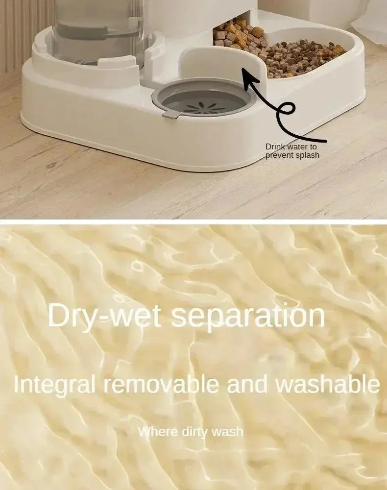 Automatic Feeder Dog Cat Food Bowl With Water Fountain Large Capacity Pet Food Storage Dispenser Container Puppy Pet Accessories - Nova Trendz