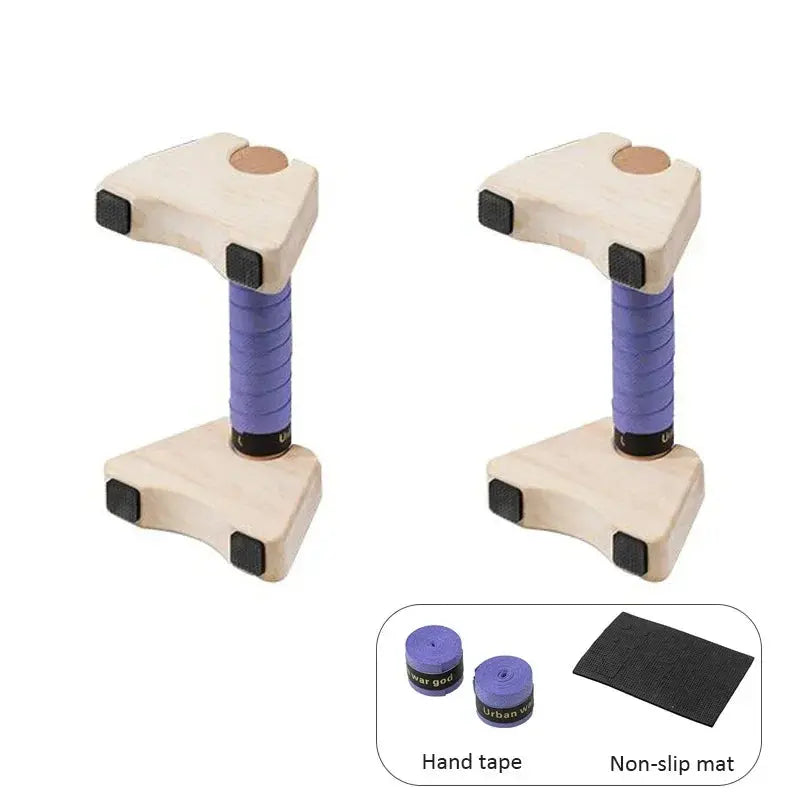 Wooden Push-up Stand Non-SlipPush Up Bar Handles Fitness Pushup Board Calisthenics Parallettes Bar Exercise Equipment for Home Nova Trendz