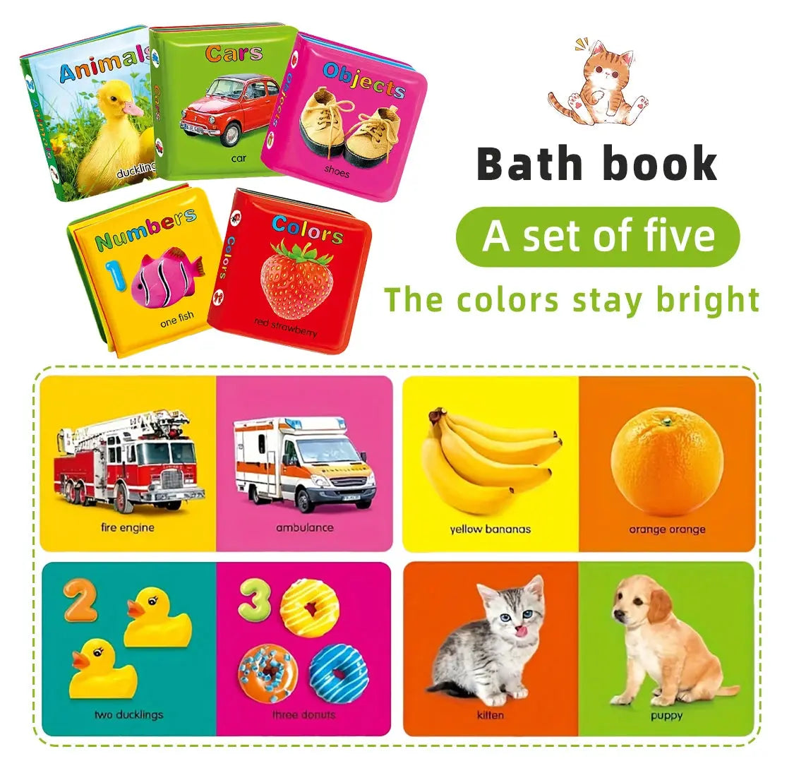 Floating Baby Bath Books for Baby,Kids Learning Bath Toys,Waterproof Bathtime Toys for Toddlers,Educational Infant Bath Toys. Nova Trendz