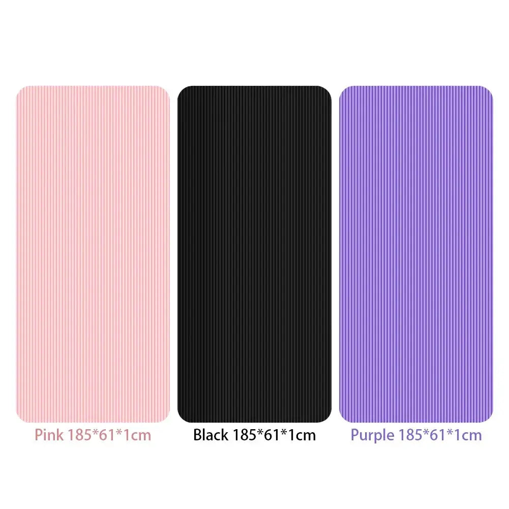 Yoga Mat Non Slip Exercise Mat Thick Solid Color Fitness Mat Yoga Workout Mat Multi-Function for Home Gym - Nova Trendz