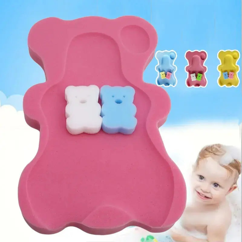 Baby Shower Sponge Baby Bath Sponge Soft Infant Bath Sponge Skid Proof Baby Bath Mat Newborn Nova Trendz