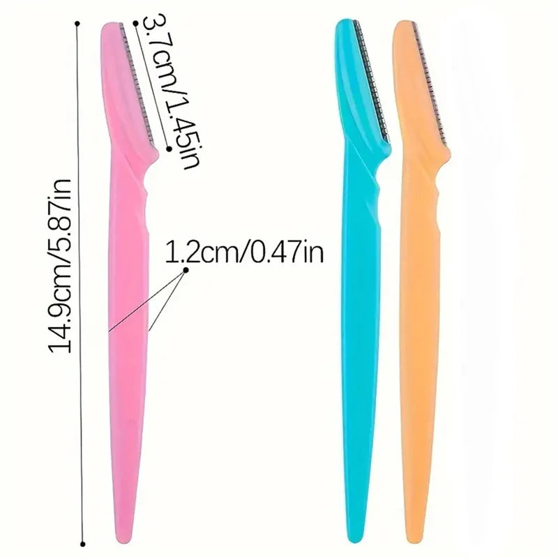 5/10/30/40/66pcs Eyebrow Razors Kit Facial Eye Brow Trimmer Multifunction Facial Hair Removal Tool with Container Safety Beauty