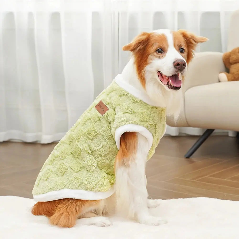 Big Dogs Clothes Winter Warm Sweater S-6XL Size Pet Clothing Golden Retriever Dog Coats Sweatshirt Pets Puppy Pullover Vest - Nova Trendz