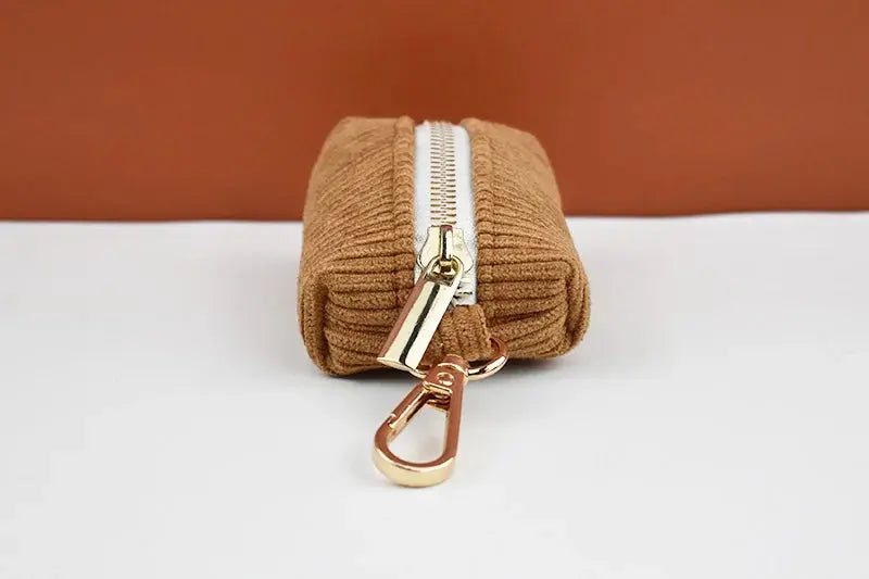 Caramel Corduroy Dog Collar And Leash Set For Dogs Custom Engraved Nameplate Pet Supplies Dog Leash Corduroy01 - Nova Trendz