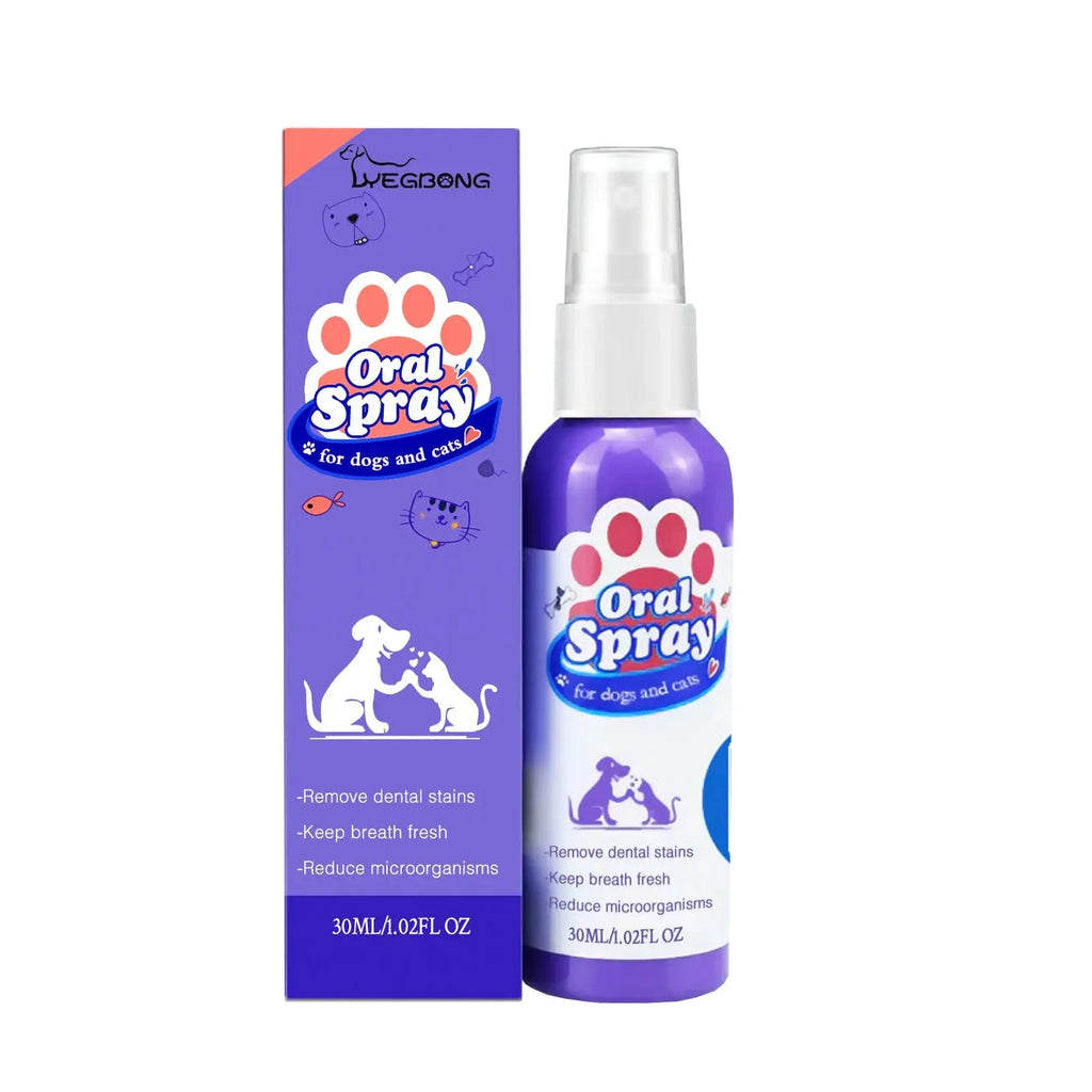 Pet Teeth Cleaning Spray Oral Care Remove Tooth Stains Keep Fresh Breath for Cats and Dogs Whitening  Remove bad breath - Nova Trendz