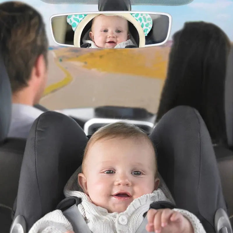 Black White View Back Seat Mirror Baby Car Mirror Safety Seat Headrest Rearview Mirror Baby Facing Rear Ward Car Kids Monitor Nova Trendz