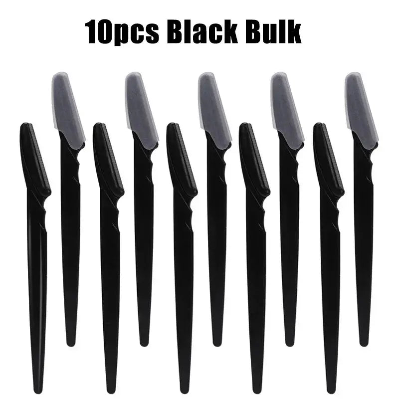 5/10/30/40/66pcs Eyebrow Razors Kit Facial Eye Brow Trimmer Multifunction Facial Hair Removal Tool with Container Safety Beauty Nova Trendz