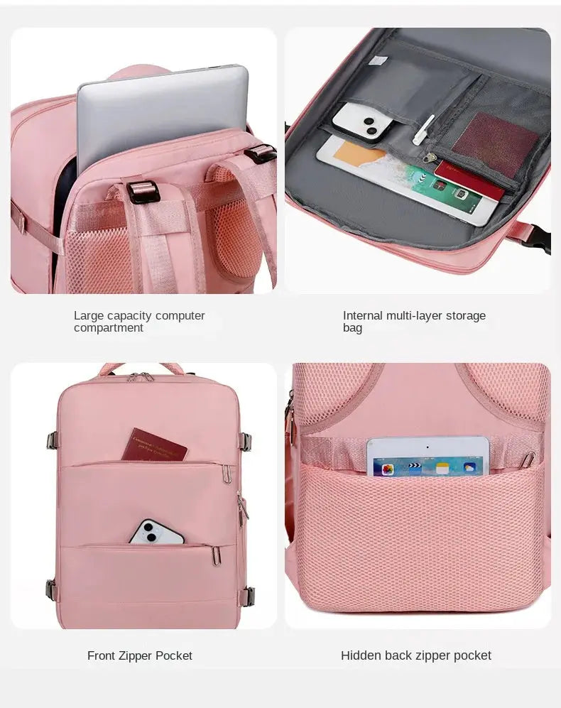 Mummy Bag Nappy Backpack Large Capacity Multifunction Cabin Bag with Shoe Storage Multilayer Separation Waterproof Diaper Bags Nova Trendz