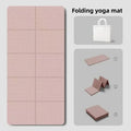 180cmx57cmx0.4cm TPE Folding Yoga Mat Portable Non-Slip Shock-Absorbent Noise-Free Convenient for Home Travel Fitness Exercise Nova Trendz