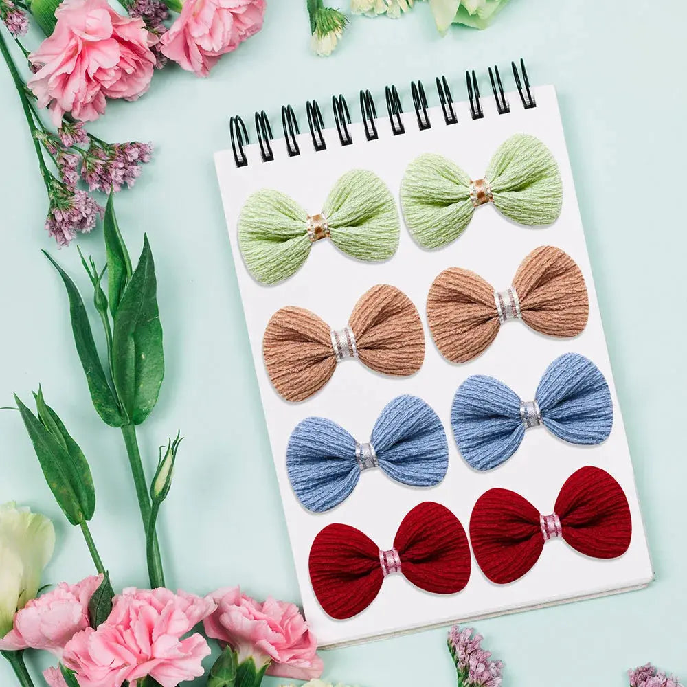 20PCS Cute Pet Dog Hairpin Cat Dog Solid Color Plaid Bow Hair Clips for Dogs Boutique Clips Dog Grooming Hair Accessories - Nova Trendz
