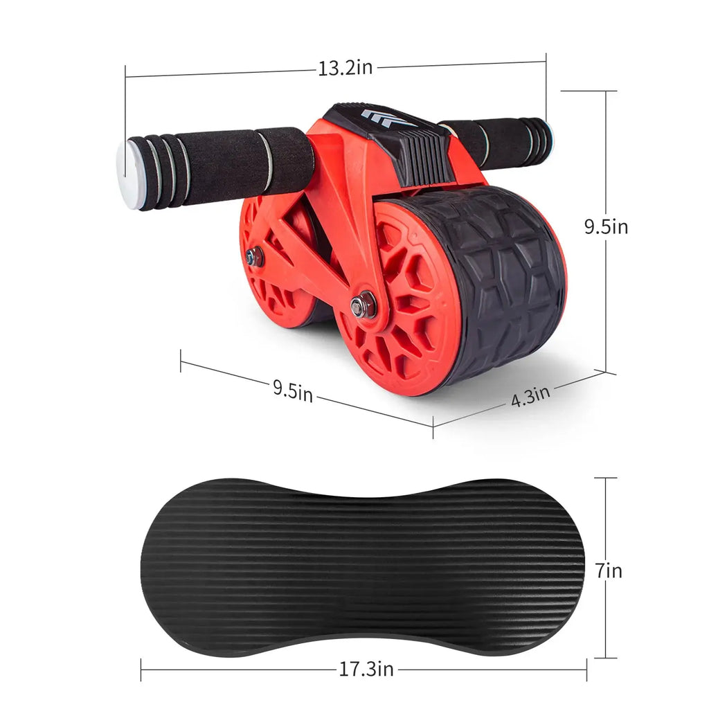leikefitness Ab Wheel Roller Automatic Rebound with Knee Pad Mat,Core Muscle Ab Trainer with Intelligent Display, Ab Workout Equ Nova Trendz