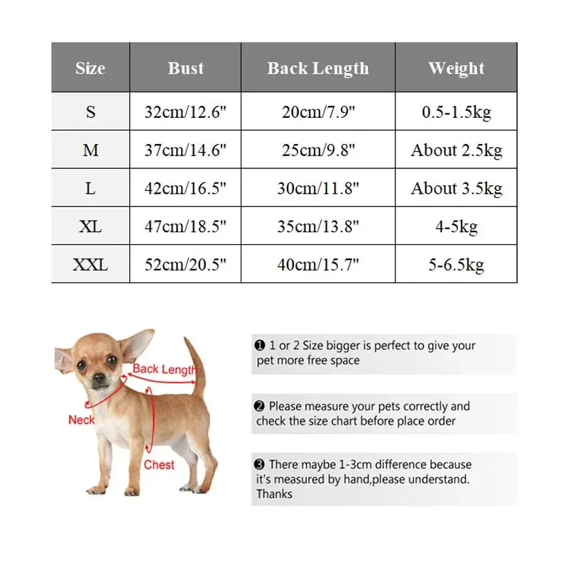 Thickened Warm Dog Coat Jacket Pet Dog Clothes for Small Medium Dogs Fleece Puppy Clothes Chihuahua Yorkshire Clothing - Nova Trendz