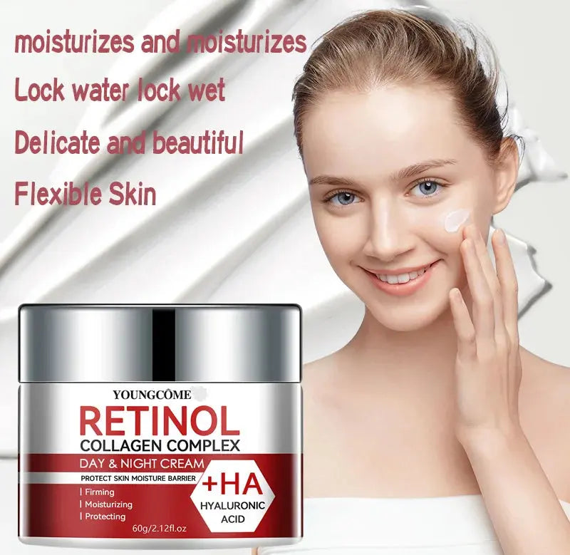 Retinol Collagen Facial Care Moisturizing Cream Deep Hydration  Suitable for dry Aging Face Cream Moisturizing Skin Repair - Nova Trendz