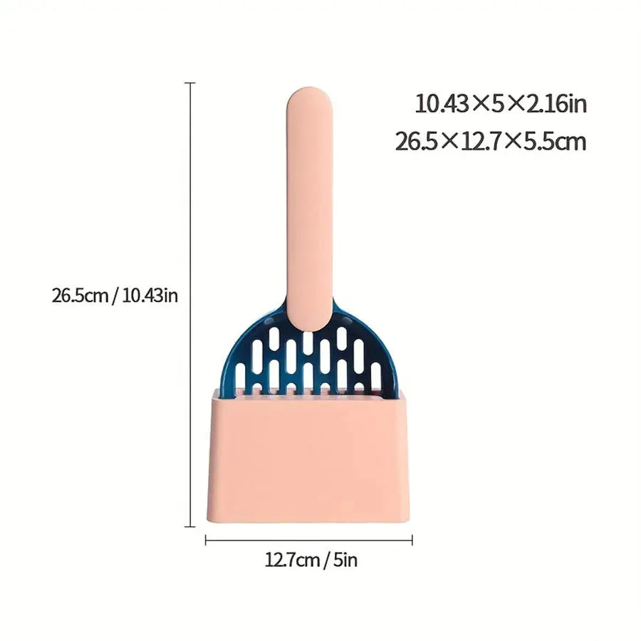 Advanced Cat Litter Shovel Set, Kitten Poop Cleaning Pet Shovel Cleaning Toilet Set, Convenient Cleaning Poop - Durable and Lightweight Pet Cleaning Tool Set - Nova Trendz