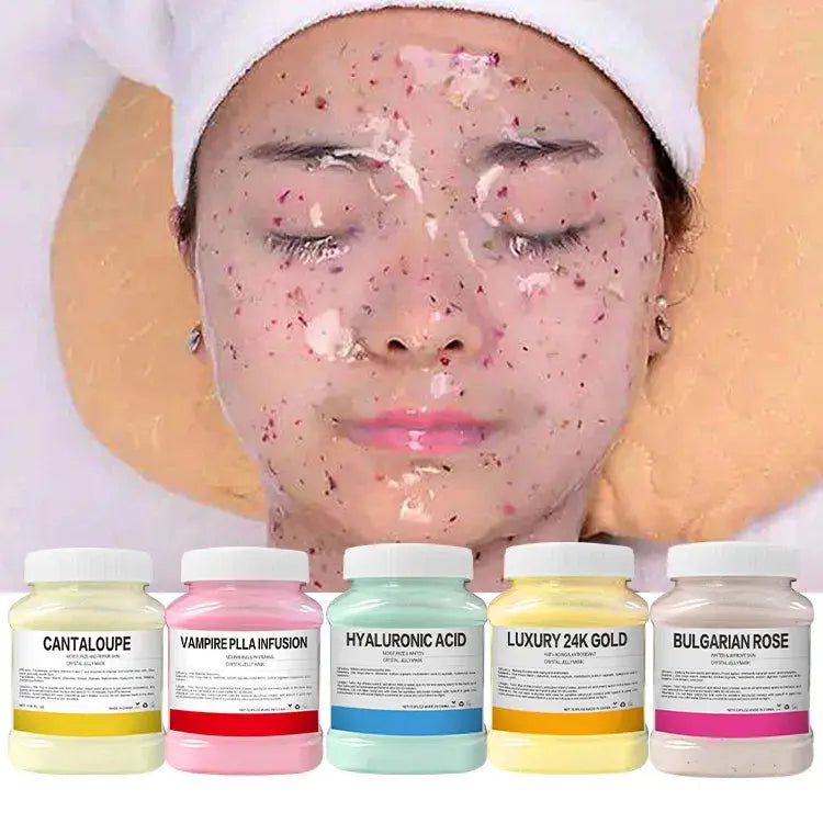 350g Hydrating 24K Gold Soft Mask Powder Rose Petal Crystal Jelly Mask Powder  Skin Care Dropshipping Nova Trendz