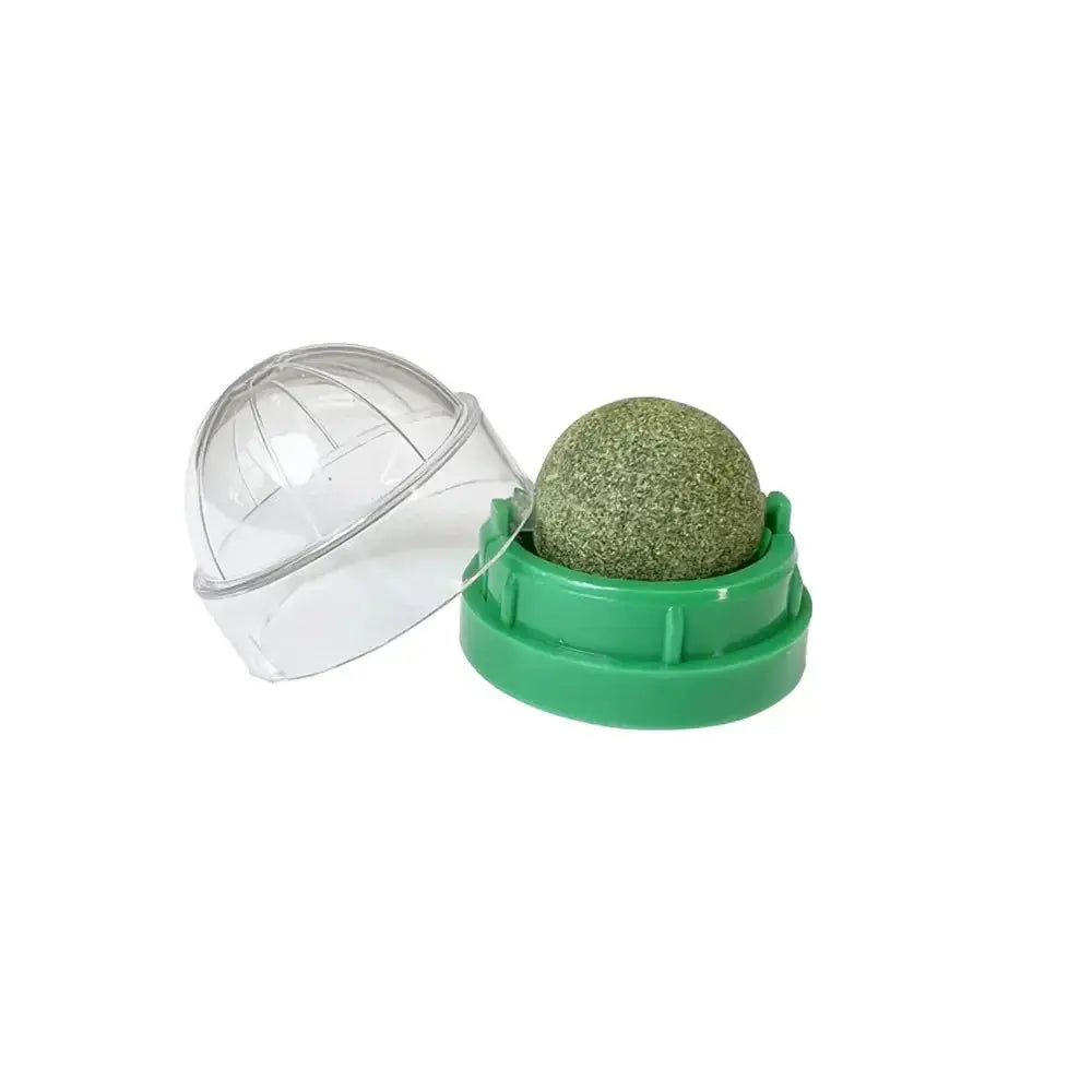 Natural Catnip Cat Wall Stick-on Ball Toy Scratchers Treats Healthy Natural Removes Balls to Promote Digestion Cat Grass Snack - Nova Trendz