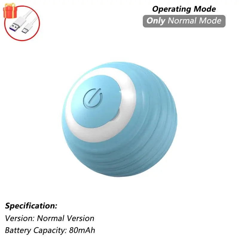 Cat Interactive Ball Toy, Automatic Rolling Ball with Tail, Rechargeable Smart Pet Interactive Toy, Intelligent Mouse for Cat - Nova Trendz