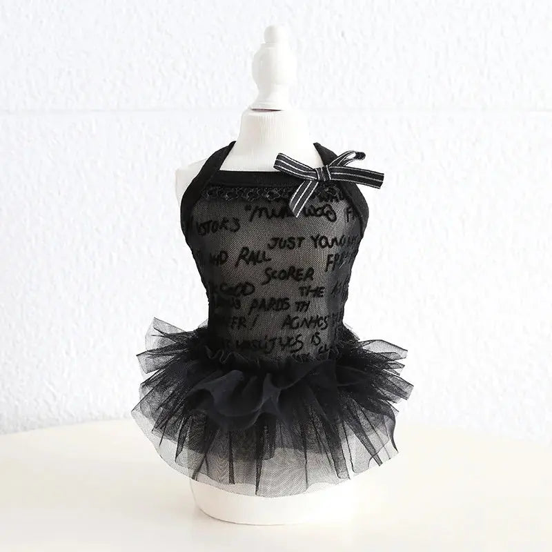 Dogs and Cats Dress Letters and Lace Design Pet Puppy Shirt Spring/Summer Clothes Outfit 2 Colours Nova Trendz