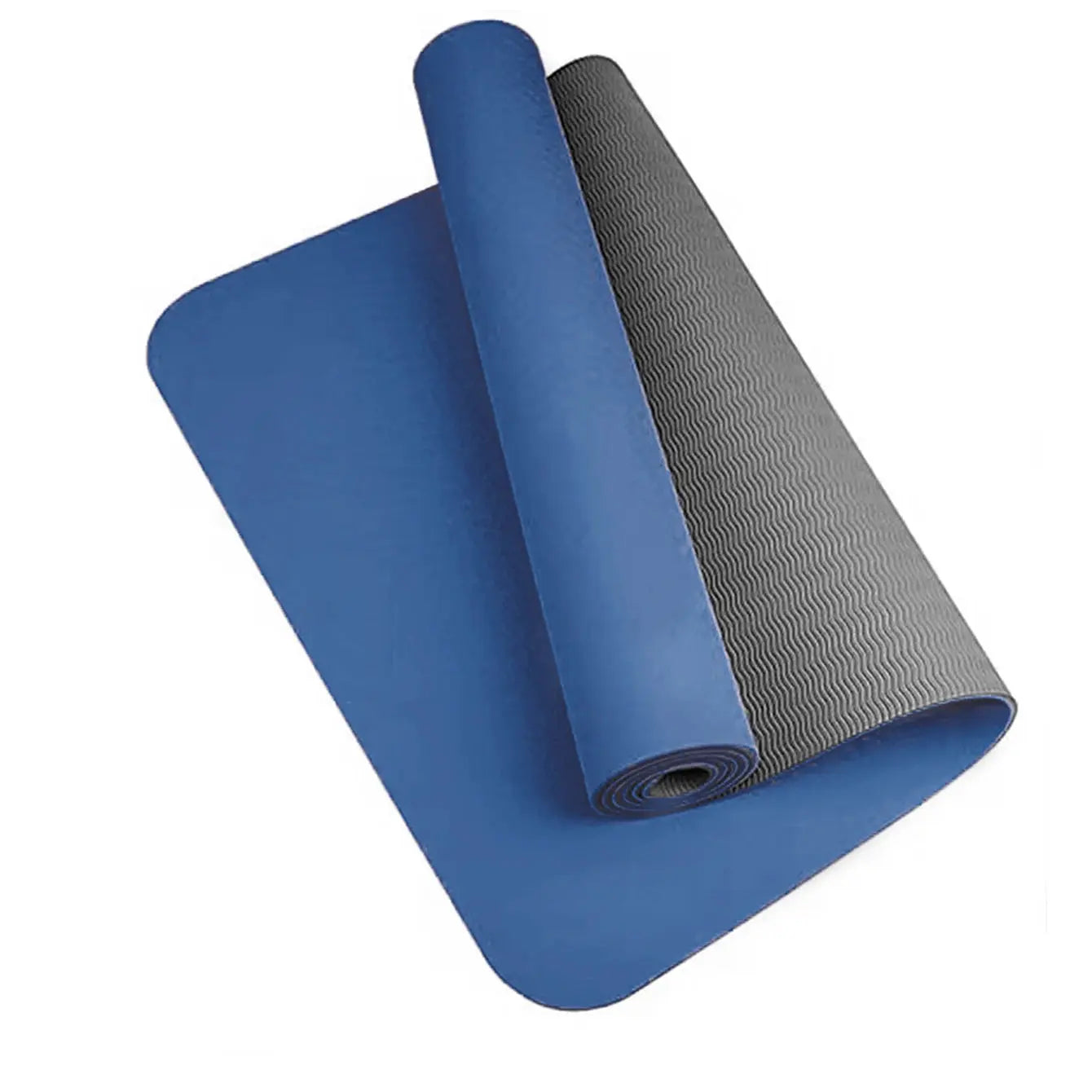 Yoga mat 1/3 inch super thick yoga mat double-sided non-slip, professional TPE yoga mat, suitable for yoga, Pilates and floor ex - Nova Trendz