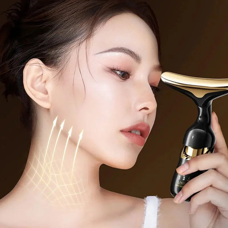 3-in-1 Microcurrent Facial Massager for Face, Neck & Eye Area Nova Trendz
