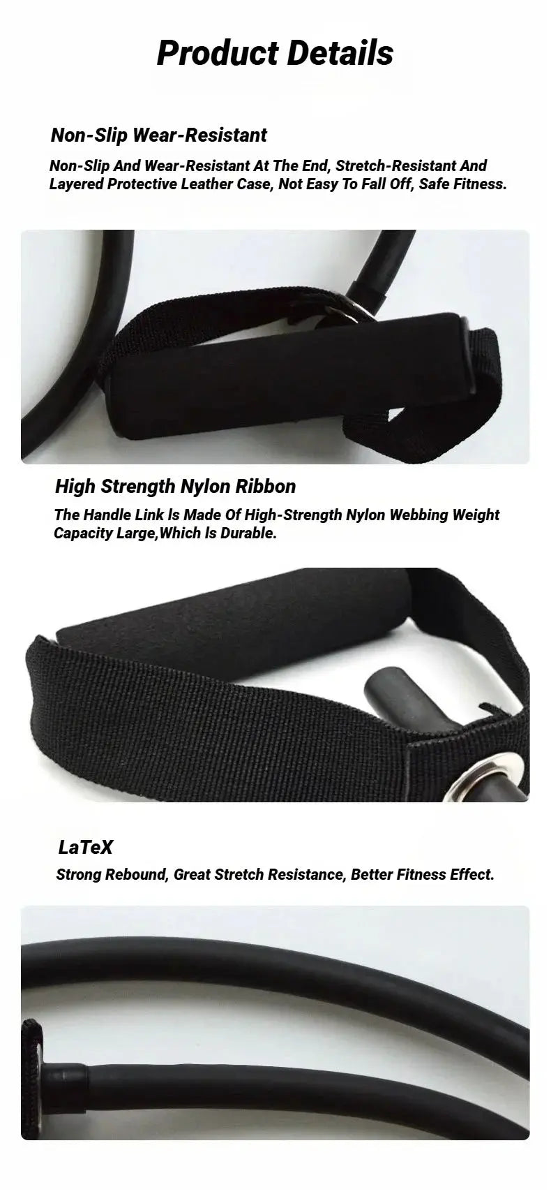 Resistance Bands With Handles Exercise Workout For Men Women Strength Training Equipment At Home 5 Levels Tube Band Pull Rope Nova Trendz