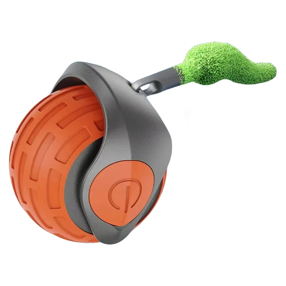 Interactive Cat Toy Ball Automatic Rolling Ball USB Rechargeable Self Rotating Ball Funny Cat Toys for Indoor Cat Kitten