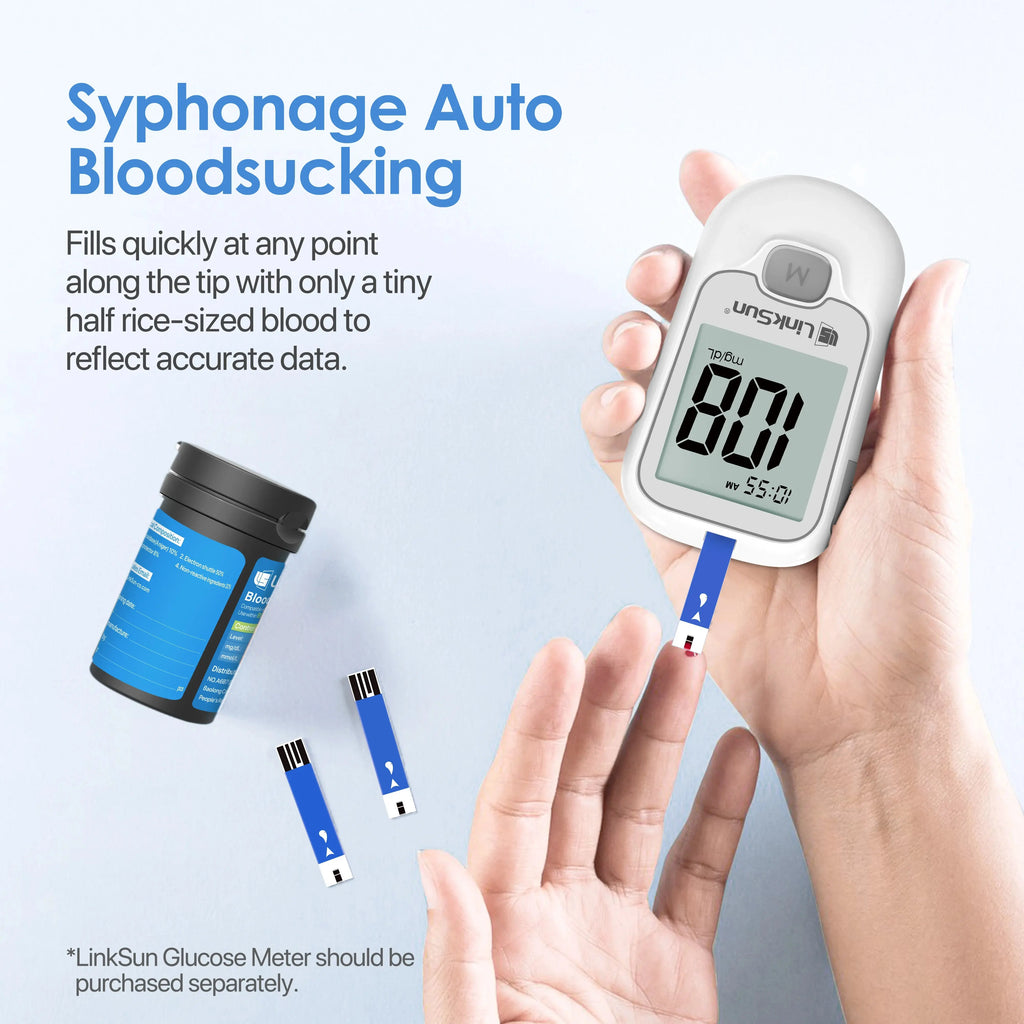 50Pcs Blood Glucose Test Strips/Lancets For G-425-3/G-425-2/G-425-1/G-427B Glucosemeter Blood Sugar Testing Papers Blood Collect Nova Trendz