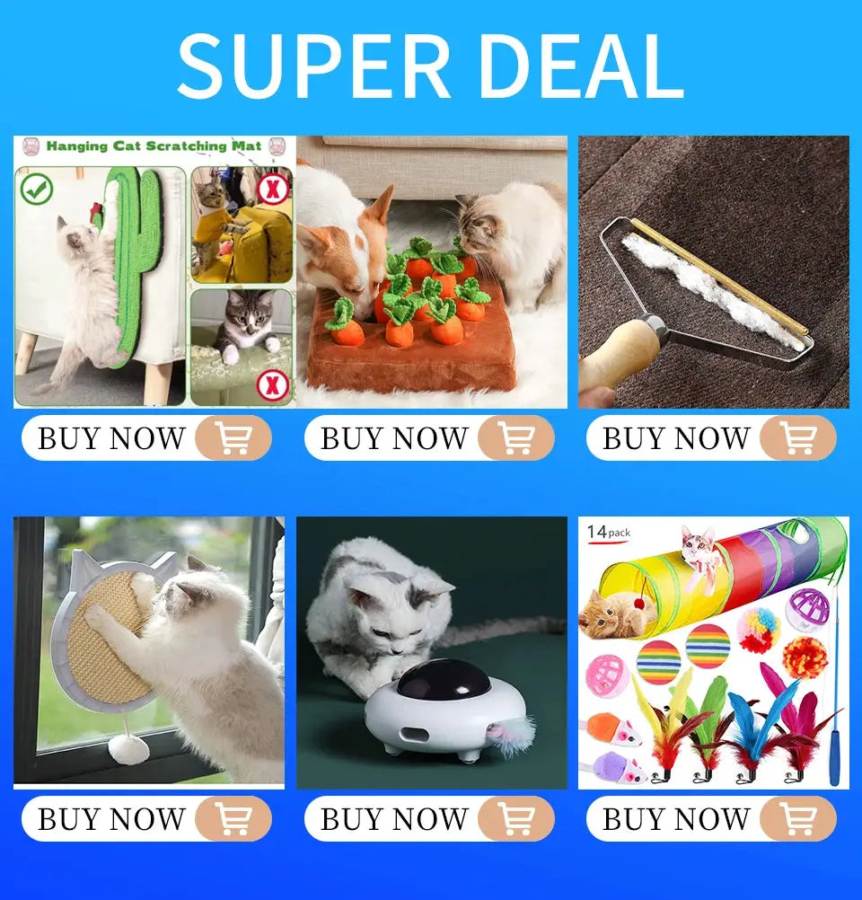 DualPet Kitten Toys Variety Cat Toy Combination Set Cat Toy Funny Cat Stick Sisal Mouse Bell Ball Cat Supplies 20 Piece Set - Nova Trendz