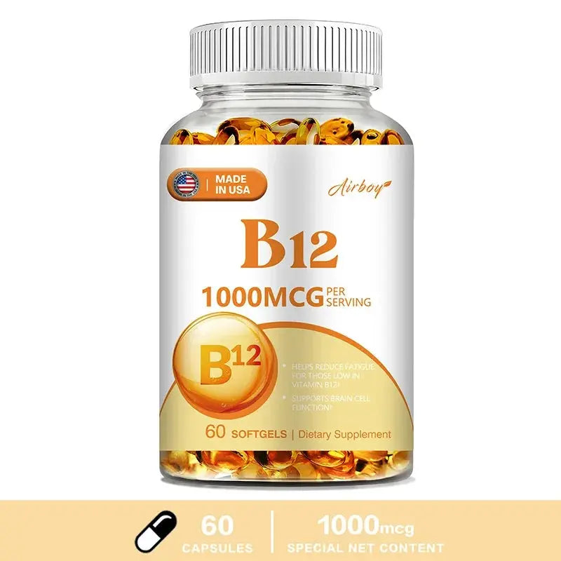 Vitamin B12 1000mcg - Supports Energy Metabolism, Mood and Nervous System Health Nova Trendz