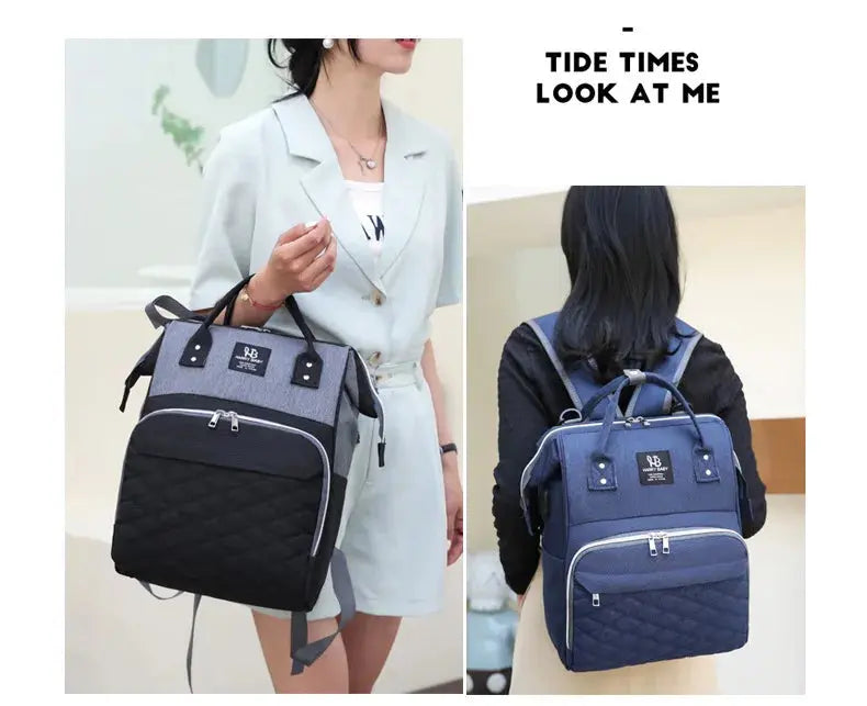 Multi-functional Mummy  Shoulder Storage Bag Out Fashion Mother USB Port Bag Large Capacity Backpack Baby Stroller Hanging Bag Nova Trendz