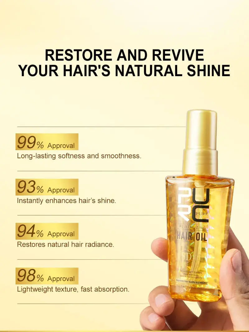 PURC Argan Hair Oil for Smooth, Soft & Shiny Hair PURC Moroccan Argan Oil Hair Serum - Nova Trendz