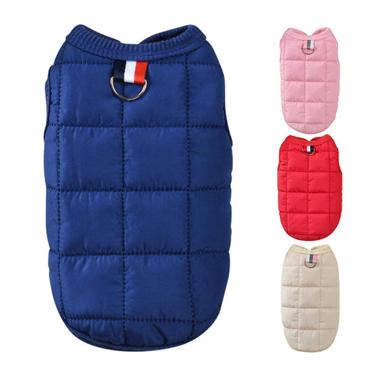 XS-2XL Winter Warm Cotton Dogs Vest Coats For Small Medium Dog Clothing Puppy Kitten French Bulldog Chihuahua Pet Dogs Clothes