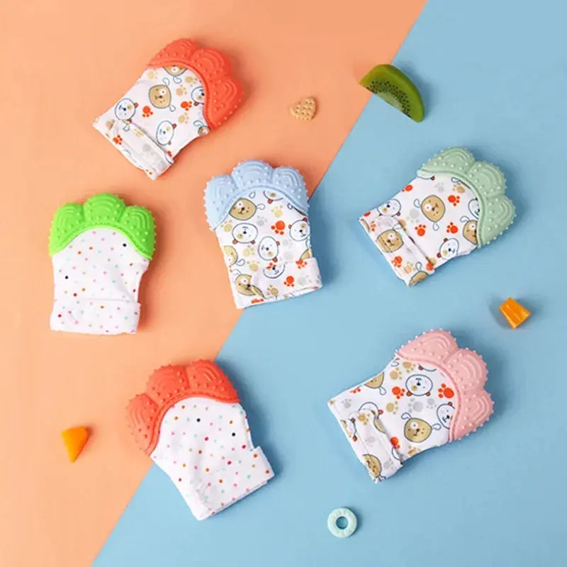 Baby Teething Silicone Gloves Multi-Layer Breathable Chewing Gloves Baby Teething Toys Baby Self Soother Teether Teething Toys Nova Trendz