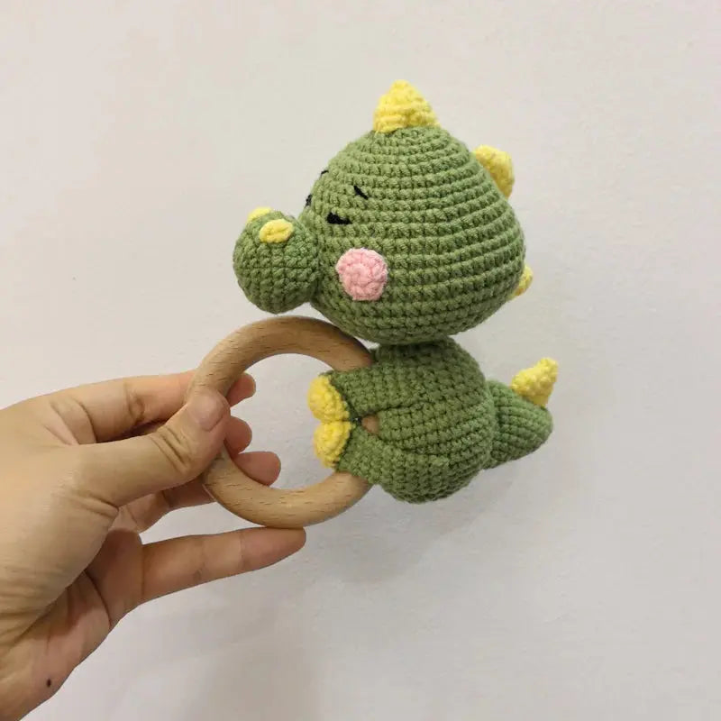 Baby Security Blanket Towel Feeding Bib Soft Towel Cotton Burping Cloth Infant Shower Gift Knitted Lovely Animal Rattle Sleep To Nova Trendz
