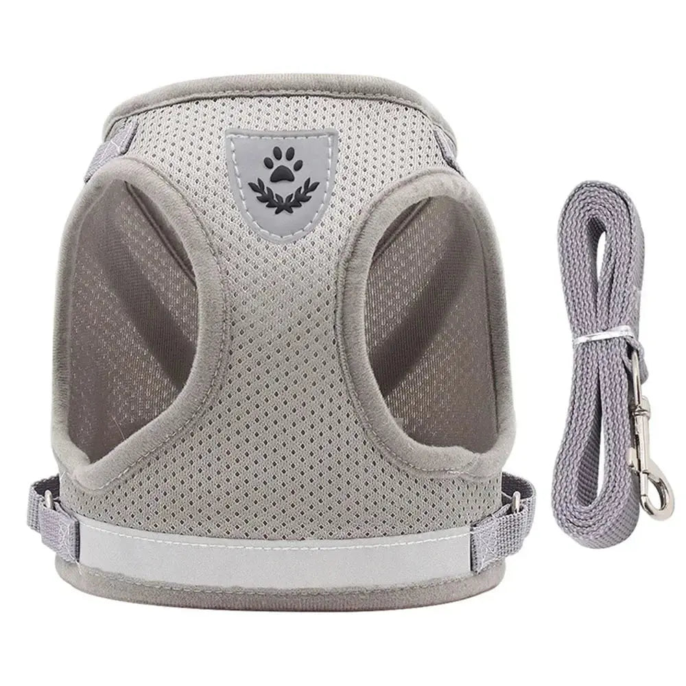 Cat Harness Lead Leash Set Adjustable Reflective Escape Proof Pet Mesh Vest Harness Puppy Dog Collar Small Dog Cat Pet Supplies - Nova Trendz