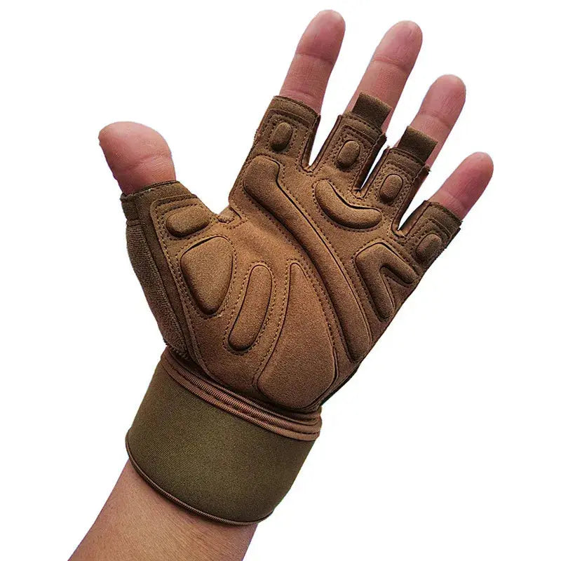 Half Finger Bodybuilding Gym Gloves Weightlifting Dumbbell Kettlebell Training Workout Fitness Gloves For Man  Women Nova Trendz